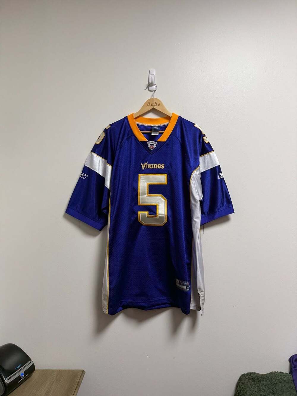 Reebok Minnesota Vikings Donovan McNabb 5 Jersey Size 54